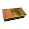 Ruvati 33 inch Polished Brass Matte Gold Workstation Undermount Kitchen Sink Single Bowl RVH6533GG - alternate 8